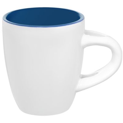 Кофейная кружка Pairy с ложкой, синяя с белой, изображение 2