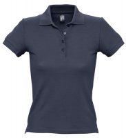 Рубашка поло женская People 210, темно-синяя (navy), изображение 1