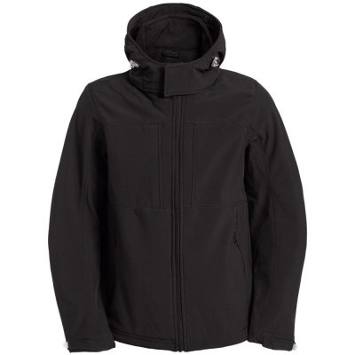 Куртка мужская Hooded Softshell черная, изображение 1