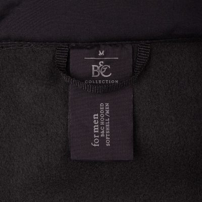 Куртка мужская Hooded Softshell черная, изображение 8