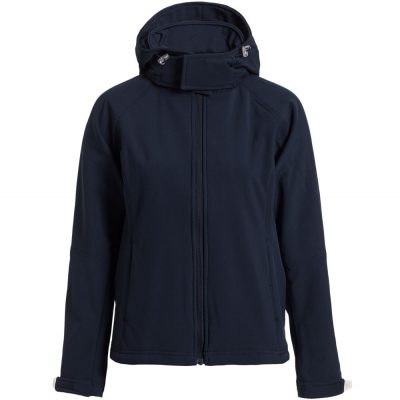 Куртка женская Hooded Softshell темно-синяя, изображение 1