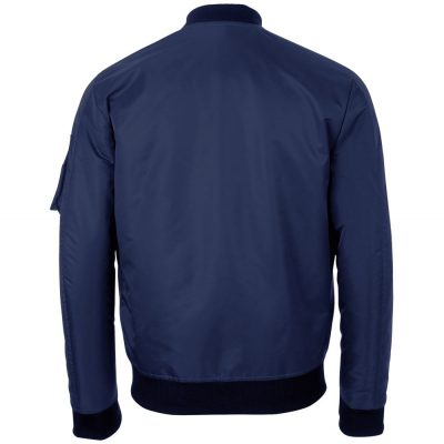 Куртка бомбер унисекс Rebel, темно-синяя, изображение 2
