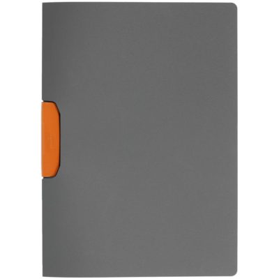 Папка Duraswing Color, серая с оранжевым клипом, изображение 1