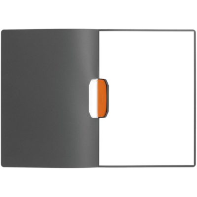 Папка Duraswing Color, серая с оранжевым клипом, изображение 2