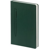 Ежедневник Magnet Shall с ручкой, зеленый, изображение 4