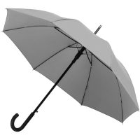 Зонт-трость Manifest со светоотражающим куполом, серый, изображение 1
