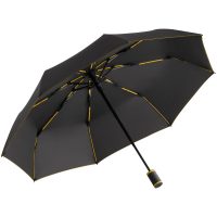 Зонт складной AOC Mini с цветными спицами, желтый, изображение 1