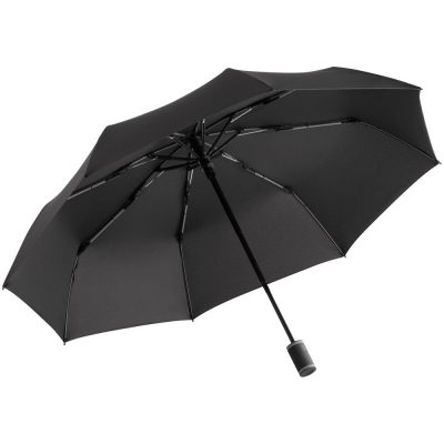 Зонт складной AOC Mini с цветными спицами, серый, изображение 1