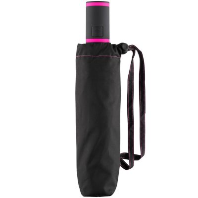 Зонт складной AOC Mini с цветными спицами, розовый, изображение 2