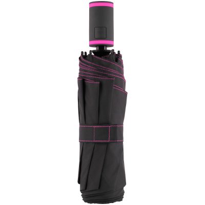 Зонт складной AOC Mini с цветными спицами, розовый, изображение 3