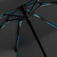Зонт складной AOC Mini с цветными спицами, бирюзовый, изображение 2
