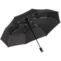 Зонт складной AOC Mini с цветными спицами, белый, изображение 1