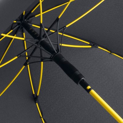 Зонт-трость с цветными спицами Color Style, желтый, изображение 2