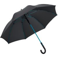 Зонт-трость с цветными спицами Color Style, бирюзовый, изображение 1