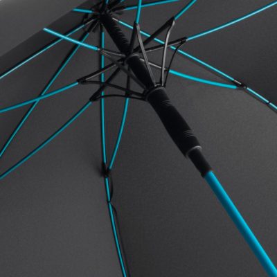Зонт-трость с цветными спицами Color Style, бирюзовый, изображение 3