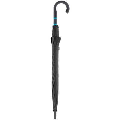 Зонт-трость с цветными спицами Color Style, бирюзовый, изображение 4