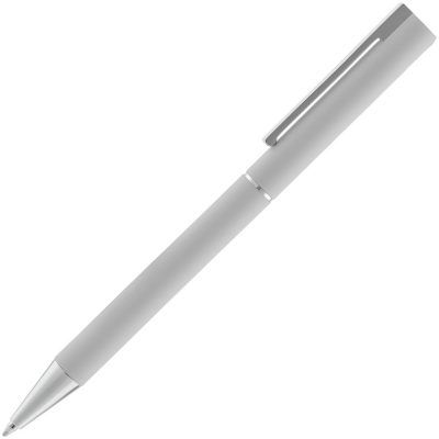 Ручка шариковая Blade Soft Touch, серая, изображение 3