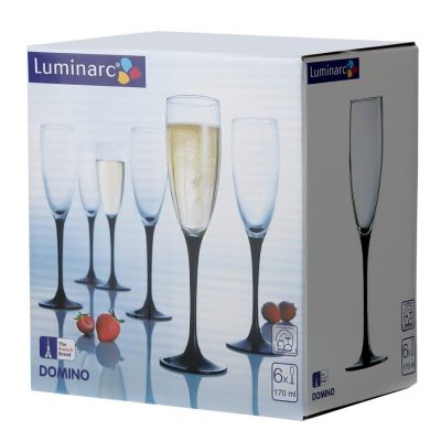 Набор из 6 бокалов для шампанского «Домино», изображение 2