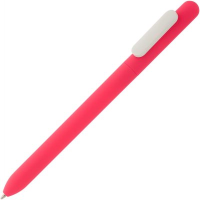 Ручка шариковая Swiper Soft Touch, розовая с белым, изображение 1