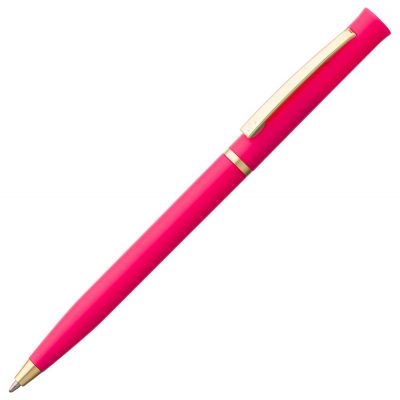 Ручка шариковая Euro Gold, розовая, изображение 1