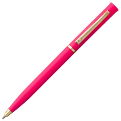 Ручка шариковая Euro Gold, розовая, изображение 3