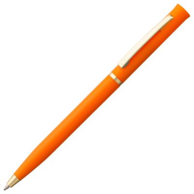 Ручка шариковая Euro Gold, оранжевая, изображение 1