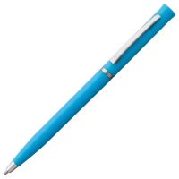 Ручка шариковая Euro Chrome, голубая, изображение 1