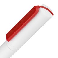 Ручка шариковая Split White Neon, белая с красным, изображение 5