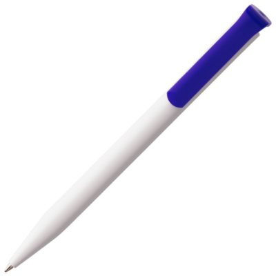 Ручка шариковая Senator Super Hit, белая с темно-синим, изображение 3