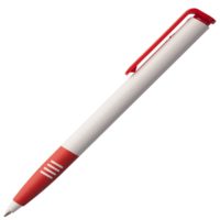 Ручка шариковая Senator Super Soft, белая с красным, изображение 2