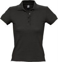 Рубашка поло женская People 210, черная, изображение 1