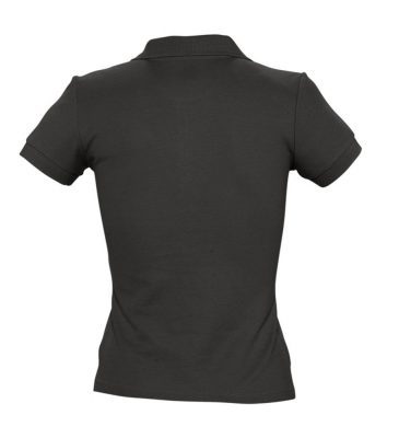 Рубашка поло женская People 210, черная, изображение 2