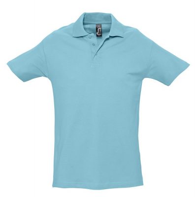 Рубашка поло мужская Spring 210, бирюзовая, изображение 1