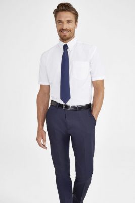 Рубашка мужская с коротким рукавом Brisbane, голубая, изображение 5