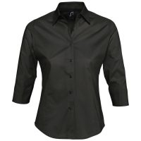 Рубашка женская с рукавом 3/4 Effect 140, черная, изображение 1