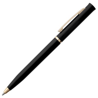 Ручка шариковая Euro Gold, черная, изображение 2