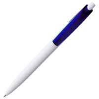Ручка шариковая Bento, белая с синим, изображение 3