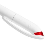Ручка шариковая Beo Sport, белая с красным, изображение 4