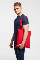 Холщовая сумка Basic 105, красная, изображение 4