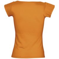 Футболка женская Melrose 150 с глубоким вырезом, оранжевая, изображение 2