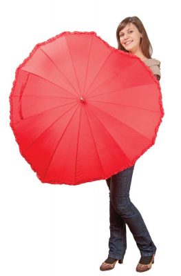 Зонт-трость «Сердце», красный, изображение 4