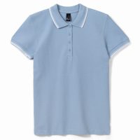 Рубашка поло женская Practice Women 270, голубая с белым, изображение 1