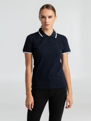 Рубашка поло женская Practice Women 270, голубая с белым, изображение 3