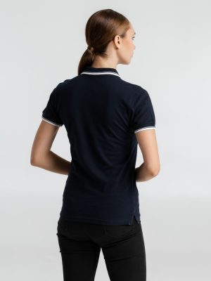 Рубашка поло женская Practice Women 270, темно-синяя с белым, изображение 4