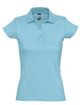 Рубашка поло женская Prescott Women 170, бирюзовая, изображение 1
