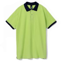 Рубашка поло Prince 190, зеленое яблоко с темно-синим, изображение 1