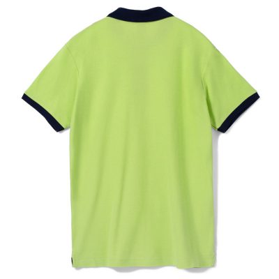 Рубашка поло Prince 190, зеленое яблоко с темно-синим, изображение 2