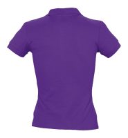 Рубашка поло женская People 210, темно-фиолетовая, изображение 2