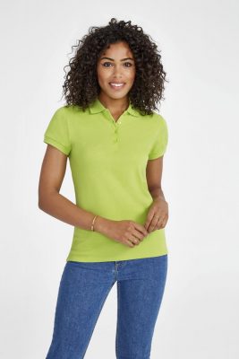 Рубашка поло женская People 210, темно-фиолетовая, изображение 4