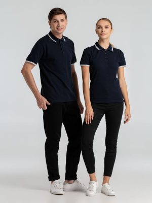 Рубашка поло мужская с контрастной отделкой Practice 270 черная, изображение 7